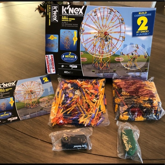 K'NEX Ferris Wheel 2-in-1 Build Set (922 PIECE) new- open box - Picture 7 of 7